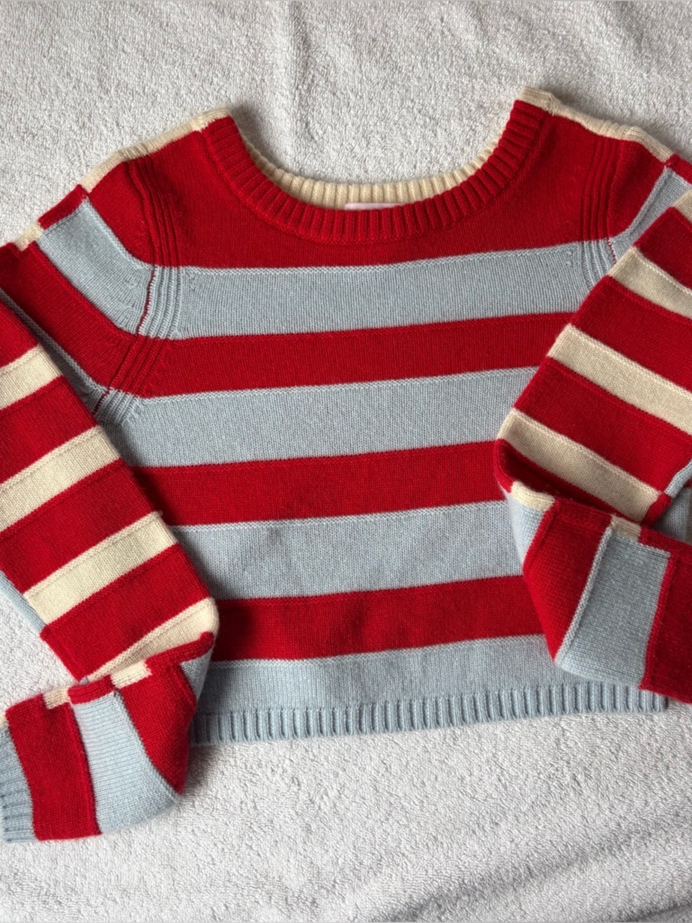 Solid & Striped Cropped Sweater